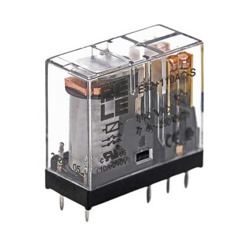 ITALIANA RELE E52220AC-S RELE' 8 PIEDINI 2 SCAMBI 5A 220 VAC PASSO 5MM