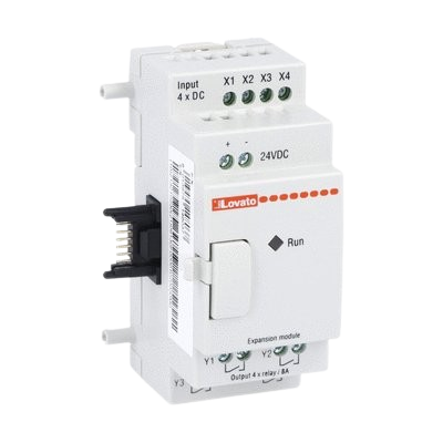 LOVATO LRE08RD024  MODULO ESPANSIONE 24VDC 4IN 4OUT A RELE' X LRD/LRK
