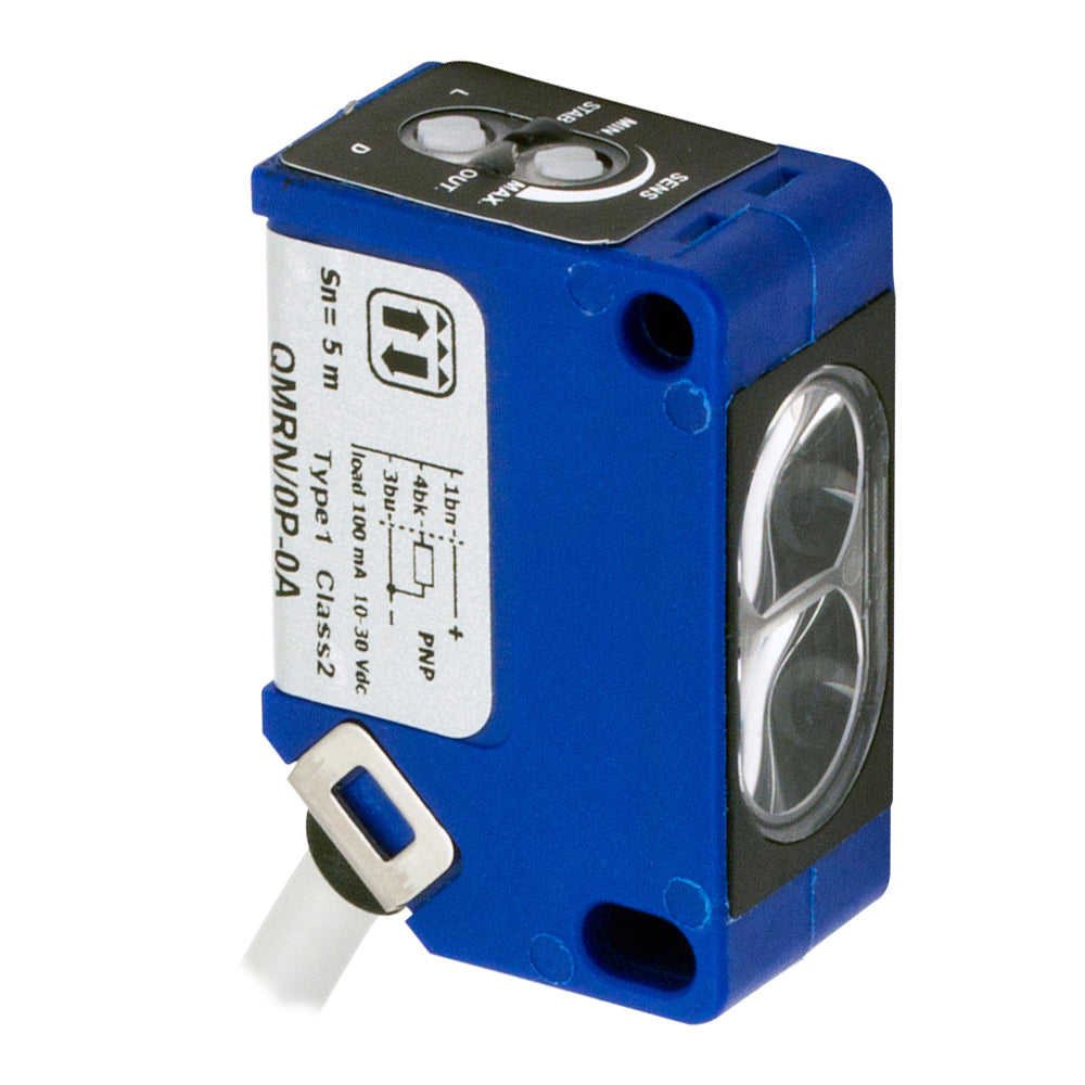 DATASENSING QMRN/0P-0A FOTOCELLULA CUBICA CATARIFRANGENTE PNP NO/NC REG. CAVO 2MT